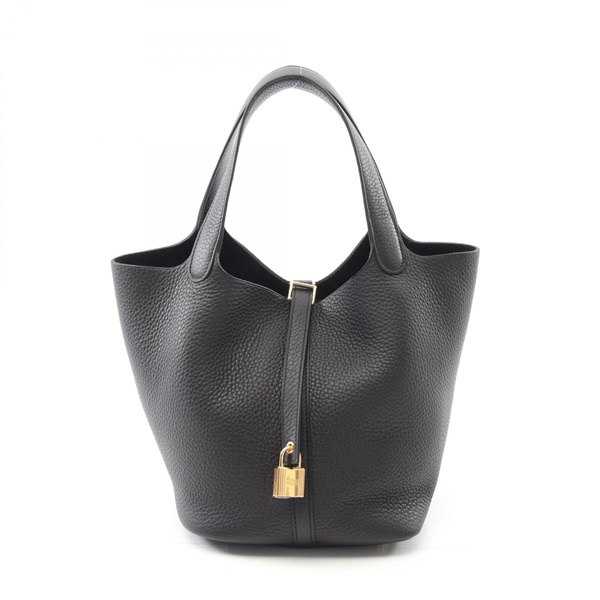HERMES Picotin Lock MM Hand tote shoulder bag W 060991CC Taurillon Clemence GHW