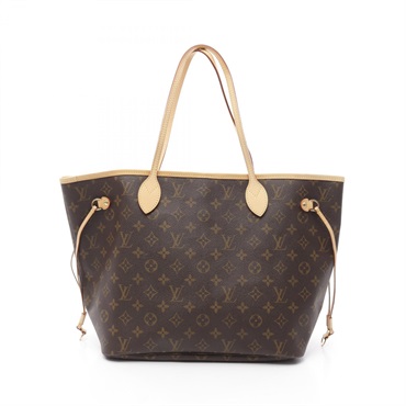 LOUIS VUITTON Neverfull MM Tote shoulder Bag M40156 Monogram leather Brown Used