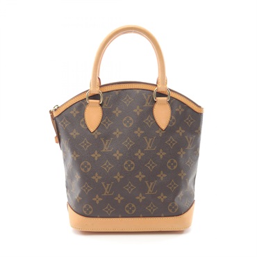 LOUIS VUITTON Lockit Hand bag M40102 Monogram leather Brown Used
