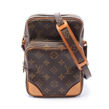 LOUIS VUITTON Amazon Shoulder crossbody Bag M45236 Monogram leather Brown Used