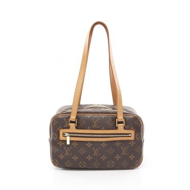 LOUIS VUITTON Cite MM Shoulder Bag M51182 Monogram leather Brown Used LV
