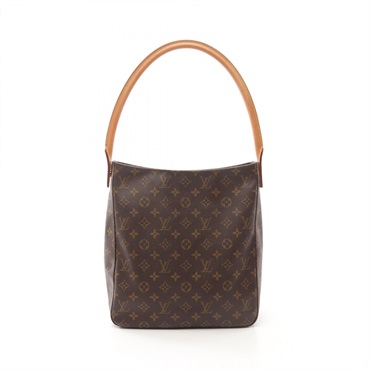 LOUIS VUITTON Looping GM Shoulder Bag M51145 Monogram leather Brown Used LV