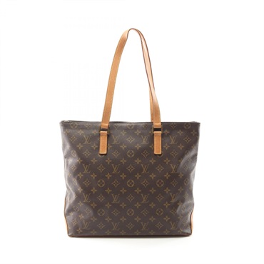 LOUIS VUITTON  Cabas Mezzo Shoulder Tote Bag M51151 Monogram canvas Used Brown