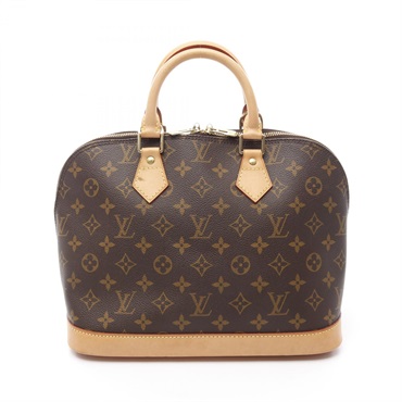 LOUIS VUITTON Alma PM Hand bag M51130 Monogram leather Brown Used LV