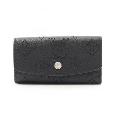 LOUIS VUITTON Multicles 4 key holder case M64054 Monogram Mahina leather Black