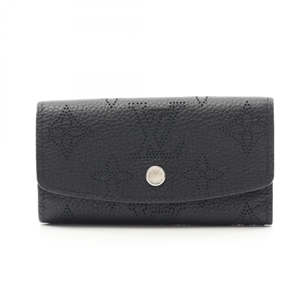LOUIS VUITTON Multicles 4 key holder case M64054 Monogram Mahina leather Black
