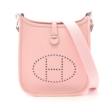 HERMES Evelyne TPM Amazon Shoulder crossbody Bag W Taurillon Clemence pink SHW