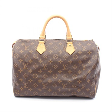 LOUIS VUITTON Speedy 35 Handbag M41524 Monogram canvas leather Brown Used Women