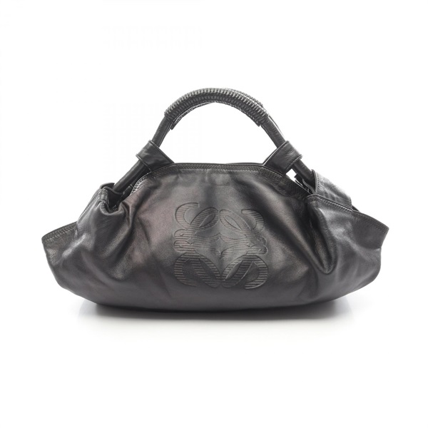 LOEWE Nappa Aire Handbag 309 82 103 leather Black Used Women