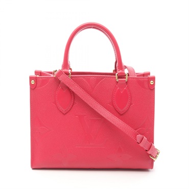 LOUIS VUITTON On the Go PM Tote Bag M45660 Monogram empreinte Freesia Used Women