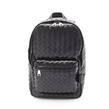 BOTTEGA VENETA Small Intrecciato Rucksack Backpack leather Black NEW mens