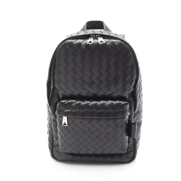 BOTTEGA VENETA Small Intrecciato Rucksack Backpack leather Black NEW mens