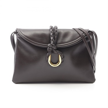 BOTTEGA VENETA Small Liberta Fondente Shoulder Bag 806030V4SJ1leather Brown NEW