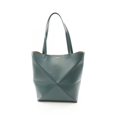 LOEWE PUZZLE TOTE MEDIUM Bag A657G50X014535 leather Green NEW Women Shoulder