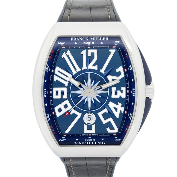 FRANCK MULLER Vanguard Yachting Wrist Watch V45SCDT Auto SS rubber Used mens
