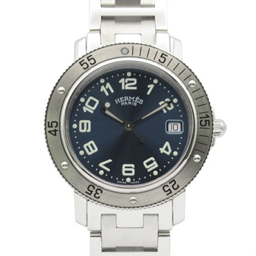 HERMES Clipper diver Wrist Watch CL7.710 Quartz Stainless Steel Used mens