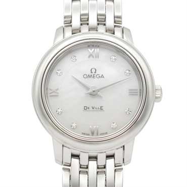 OMEGA De Ville Prestige Wrist Watch 424.10.24.60.55.001 Quartz SS Used Women