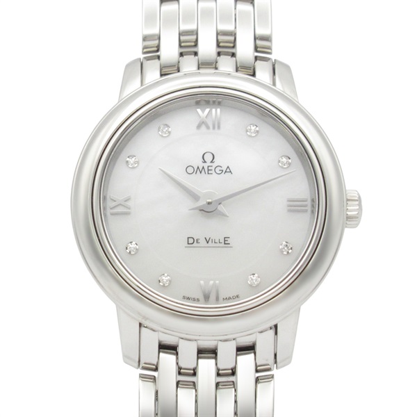 OMEGA De Ville Prestige Wrist Watch 424.10.24.60.55.001 Quartz SS Used Women