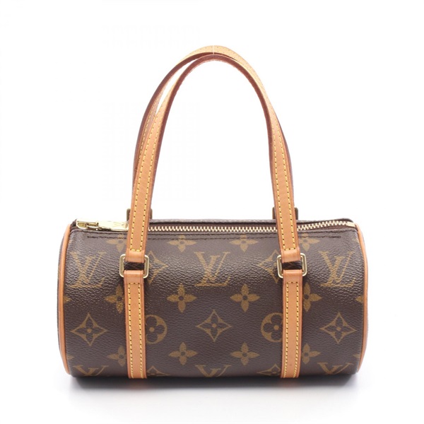 LOUIS VUITTON Mini papillon Handbag M51389 Monogram canvas leather Brown Used