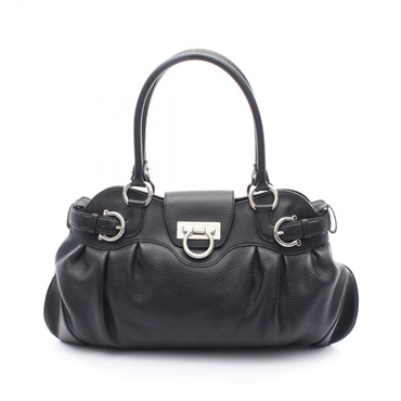 Salvatore Ferragamo Marissa Gancini Handbag 21 B234 leather Black Used Women