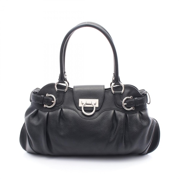 Salvatore Ferragamo Marissa Gancini Handbag 21 B234 leather Black Used Women