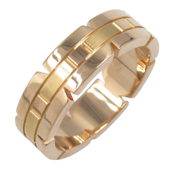 CARTIER Tank francaise SM Ring 18KPG Pink Rose Gold Used unisex US size 6.25 #53