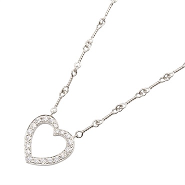 TIFFANY＆CO Sentimental Drop Diamond Necklace Pt950 Platinum Used women