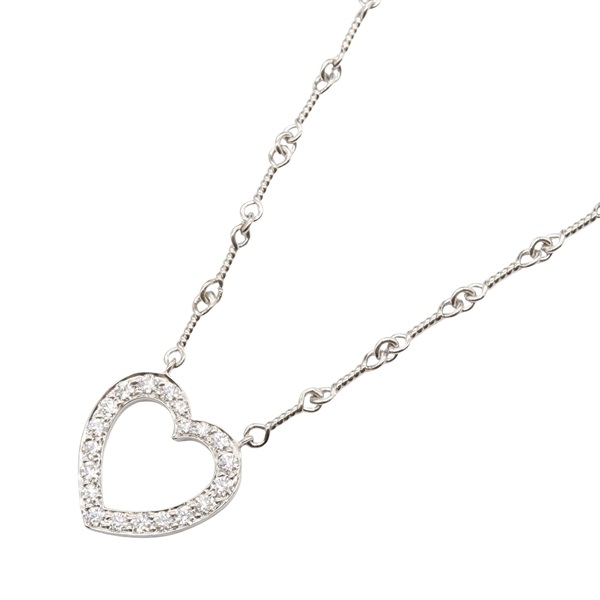 TIFFANY＆CO Sentimental Drop Diamond Necklace Pt950 Platinum Used women