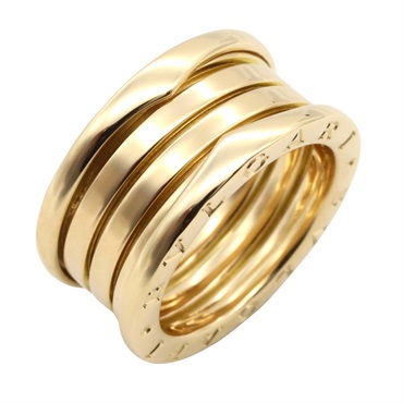 BVLGARI B-zero1 ring 4 bands 18KYG Yellow Gold Used unisex US size 7 #55