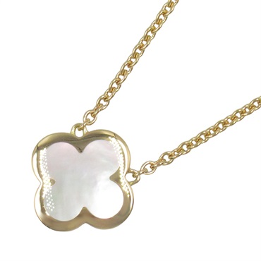 Van Cleef & Arpels Pure Alhambra Mother of Pearl Necklace 18KYG Yellow Gold used
