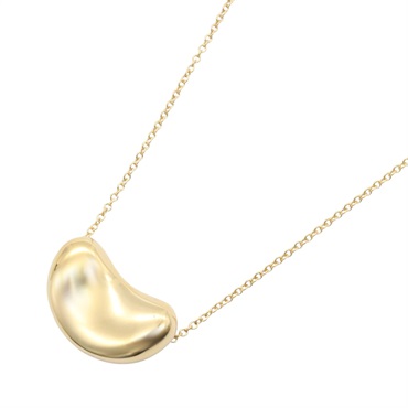 TIFFANY＆CO Bean Necklace Pendant 18KYG Yellow Gold Used women