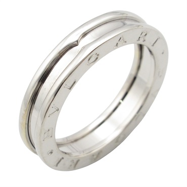 BVLGARI B-zero1 Ring 1 Band 18KWG White Gold Used women US size 9.25 #60