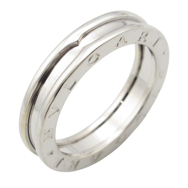 BVLGARI B-zero1 Ring 1 Band 18KWG White Gold Used women US size 9.25 #60