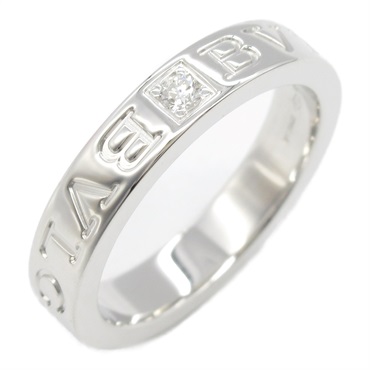 BVLGARI B-zero1 Ring 1P Diamond 18KWG White Gold Used unisex US size 6 #51