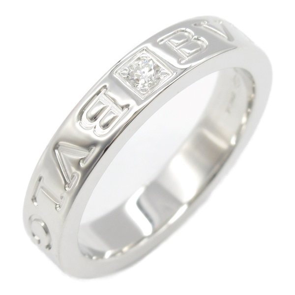 BVLGARI B-zero1 Ring 1P Diamond 18KWG White Gold Used unisex US size 6 #51