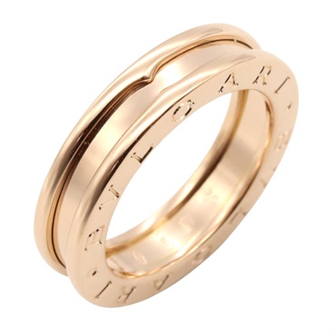 BVLGARI B-zero1 ring 1 band 18KPG Pink Rose Gold Used unisex US size 6 #52
