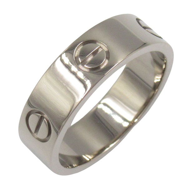 CARTIER Love Ring 18KWG White Gold Used unisex US size 8  #57