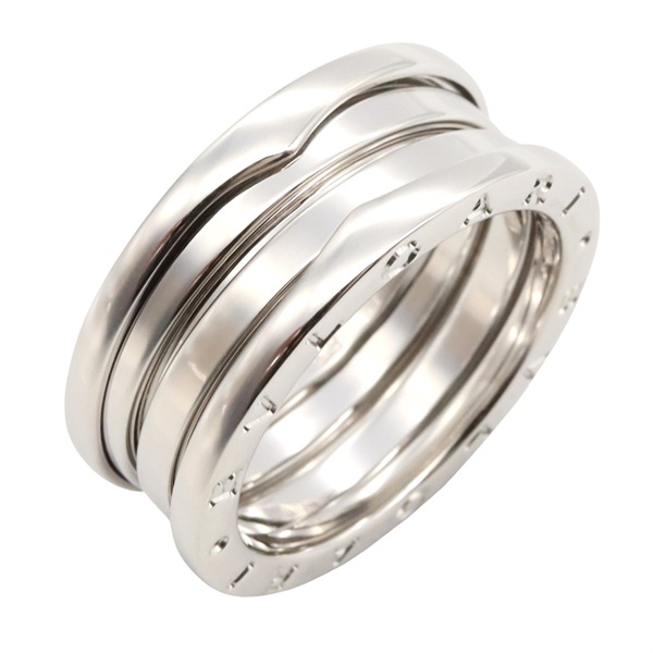 BVLGARI B-zero1 ring 3 bands 18KWG White Gold Used unisex US size 8.25 #58