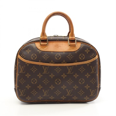 LOUIS VUITTON Trouville Handbag M42228 Monogram canvas leather Brown Used Women