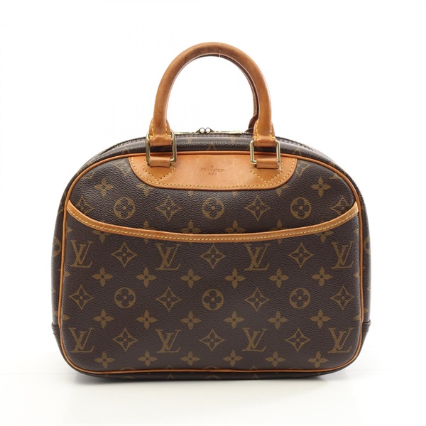 LOUIS VUITTON Trouville Handbag M42228 Monogram canvas leather Brown Used Women