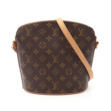 LOUIS VUITTON Drouot Shoulder Bag M51290 Monogram canvas Brown Used Women LV