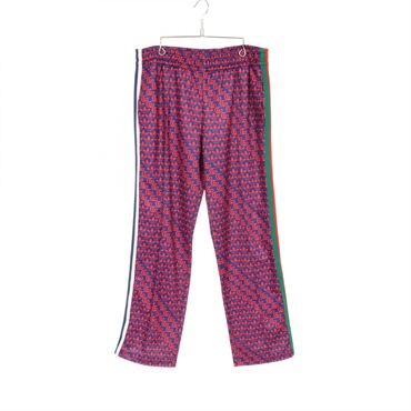 GUCCI × Adidas GG Pants 692113XJEKV Cotton Polyester Navy Red Size L Used mens