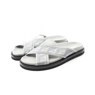 Christian Dior Aqua CD Diamond Sandals #42 canvas leather Gray Used