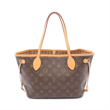 LOUIS VUITTON Neverfull PM Shoulder Tote Bag M40155 Monogram Canvas Used Women
