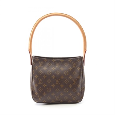 LOUIS VUITTON Looping MM one shoulder bag M51146 Monogram Brown used LV women