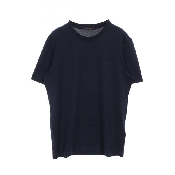 LOUIS VUITTON LV circle T-shirt RM182Q JC8 HAY50W cotton Navy Used Women #M