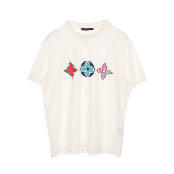 LOUIS VUITTON Multicolor Monogram T-shirt RM202M NPG HJY01W cotton White Used #L