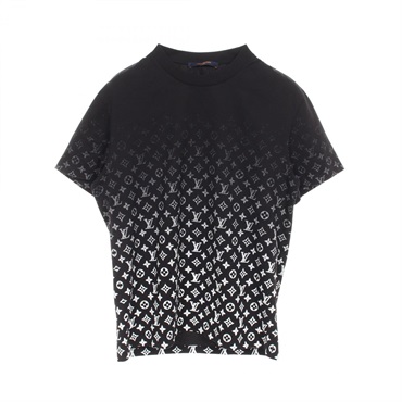LOUIS VUITTON Monogram gradient T-shirt RM202 NPG HJY77W cotton Black #L LV men