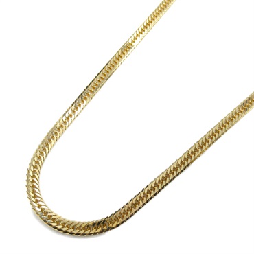JEWELRY Triple 8 Side Flat Link Curb Chain Necklace 18KWG Gold NEW Men 40cm