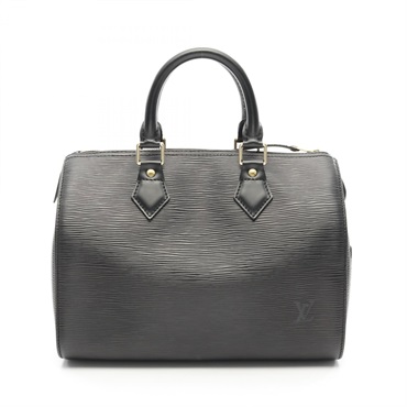 LOUIS VUITTON Speedy 25 Handbag M59032 Epi Leather Black Noir Used Women LV